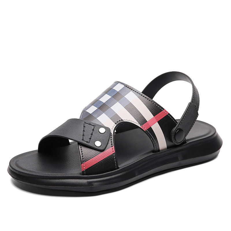 2022 m. vasara Naujos vyriškos šlepetės Madingos kvėpuojančios basutės lauke neslystančios paplūdimio sportiniai batai Patogūs laisvalaikio šlepetės