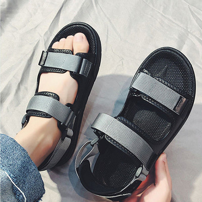 Nauji vyriški basutės minkšta apačia vyriški vasariniai paplūdimio batai vienspalviai batai neslystantys atviri vyriški sandalai paplūdimio šlepetės NANLX29