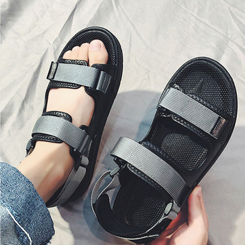 Nauji vyriški basutės minkšta apačia vyriški vasariniai paplūdimio batai vienspalviai batai neslystantys atviri vyriški sandalai paplūdimio šlepetės NANLX29