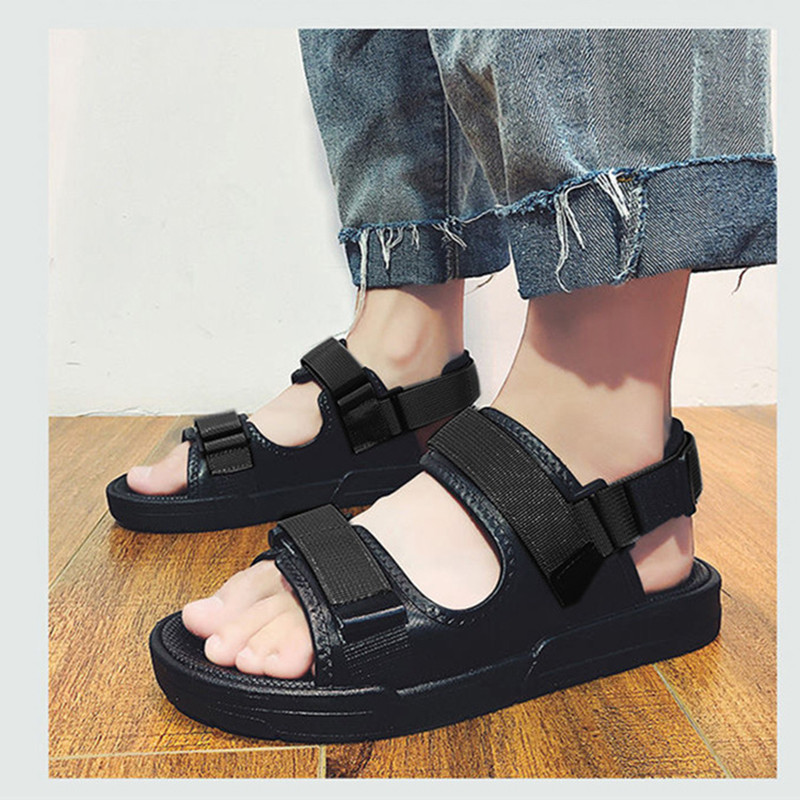 Nauji vyriški basutės minkšta apačia vyriški vasariniai paplūdimio batai vienspalviai batai neslystantys atviri vyriški sandalai paplūdimio šlepetės NANLX29