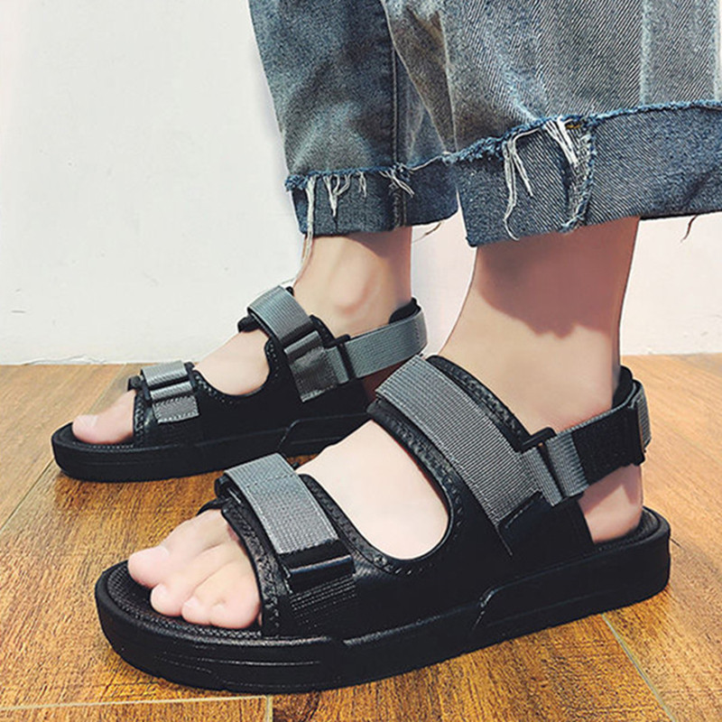 Nauji vyriški basutės minkšta apačia vyriški vasariniai paplūdimio batai vienspalviai batai neslystantys atviri vyriški sandalai paplūdimio šlepetės NANLX29