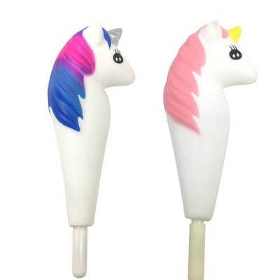 1PC PU crtana kapa za olovku za spori odskok Zaštitne kape za olovke za učenike, dekompresijska gel olovka za spori odskok, navlaka za pisaći pribor