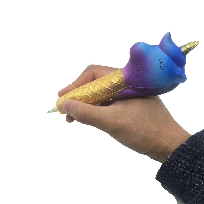 1PC PU crtana kapa za olovku za spori odskok Zaštitne kape za olovke za učenike, dekompresijska gel olovka za spori odskok, navlaka za pisaći pribor