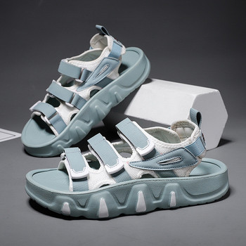 2023 Καλοκαίρι μοντέρνα πράσινα παπούτσια για ζευγάρια Ανδρικά παπούτσια παραλίας Γυναικεία χοντρά σανδάλια ελαφριά Peep-toe παπούτσια Zapatos Para Mujeres