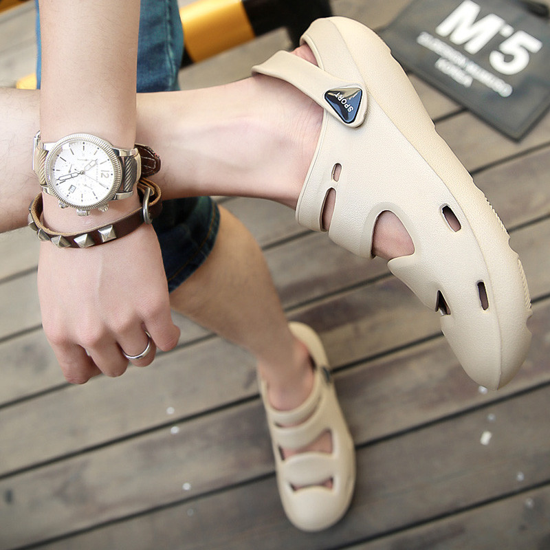 Nauji vasaros madingi sportbačiai Vyriški batai lauko šlepetės Madingi paplūdimio sandalai kvėpuojantys šlepetės tuščiaviduriai vyriški laisvalaikio avalynė