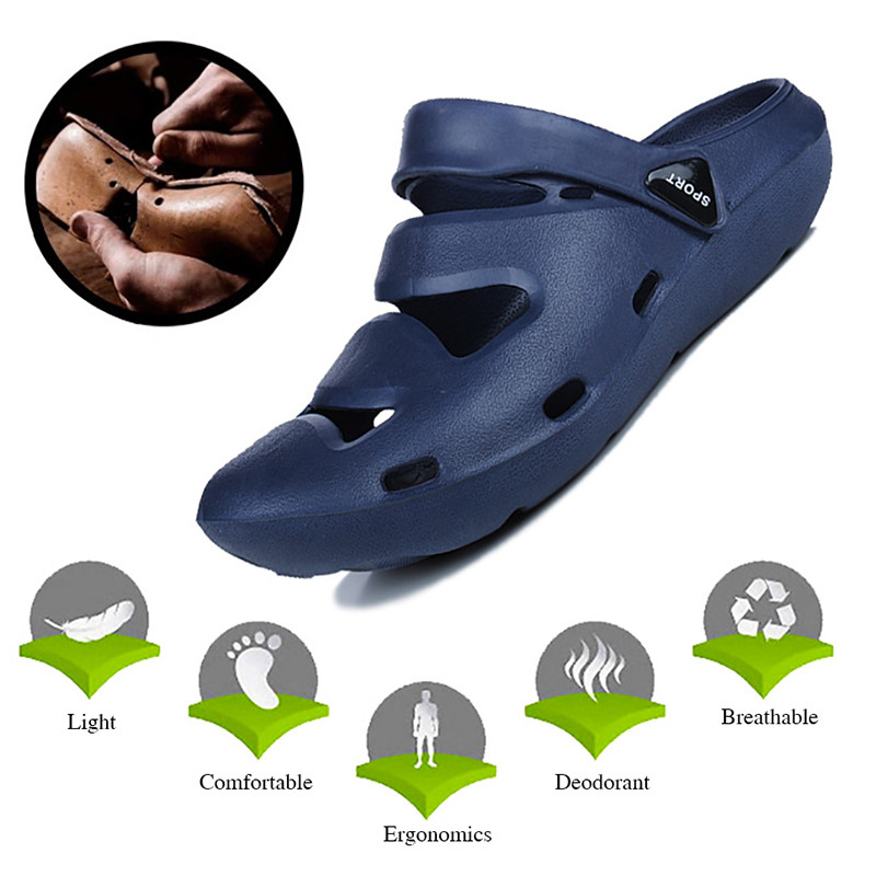 Nauji vasaros madingi sportbačiai Vyriški batai lauko šlepetės Madingi paplūdimio sandalai kvėpuojantys šlepetės tuščiaviduriai vyriški laisvalaikio avalynė