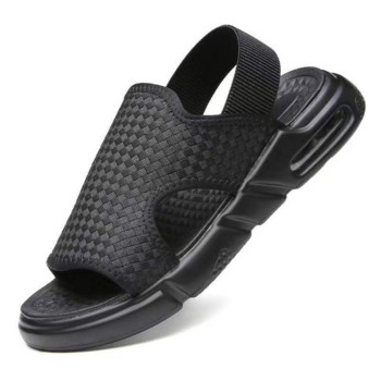 Мъжки сандали Weave Summer Beach 2022 Сандали Мъжки ежедневни кожени сандали Отворени обувки за мъже Нова модна спортна обувка с въздушна възглавница