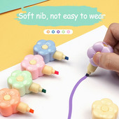 5Colors Creative Cat Claw Bear Heart Shape Highlighter Cartoon Cute Student Gift Line Color Marker Pen Color Hand Account Pen