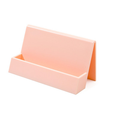 Vardinių kortelių laikymo kortelės ekrano stovas Vizitinių kortelių laikiklis Kortelių dėklas Kūrybinga vientisa spalva Paprasta Patogus kortelių laikymas