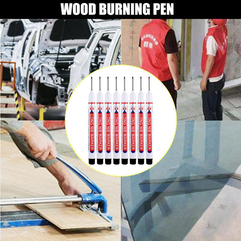 8PCS Olovke s dugim glavama Dekoracija drva za kupaonicu Višenamjenske flomasteri s dubokim rupama