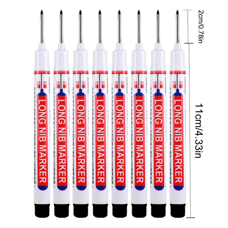 8PCS Olovke s dugim glavama Dekoracija drva za kupaonicu Višenamjenske flomasteri s dubokim rupama