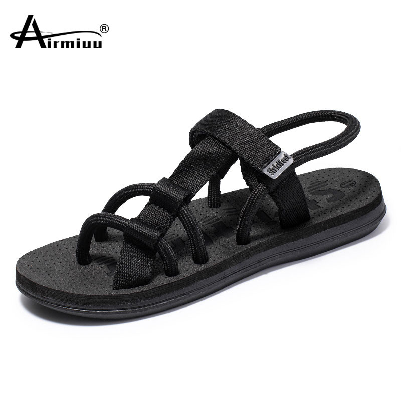 Vasariniai vyriški sandalai Gladiator sandalai vyrams paplūdimio porai batai laisvalaikiui neslystanti avalynė Plokščios šlepetės moteriškos šlepetės