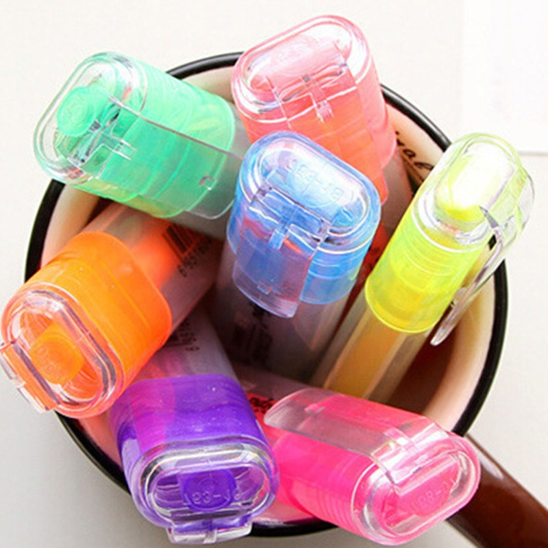 7 spalvų paryškintuvai Gelinis paryškintuvas Be Bleed Highlighter Biblijos paryškintuvai JIAN