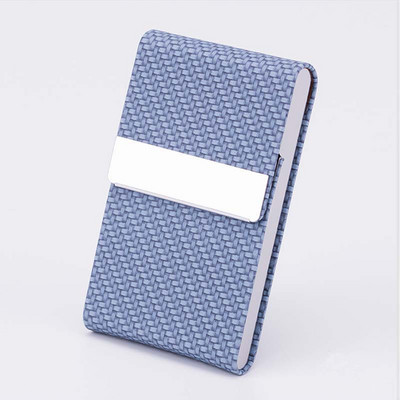 EZONE vizitinių kortelių laikiklio dėklas Kortelių krepšys Cortex nerūdijančio plieno ir PU odos didelės talpos 15 lapų aukštos kokybės saugykla