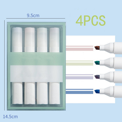 EZONE 4 kom/set Highlighter Zaštita za oči Meki vrh Marker Tečno pisanje Studentski pribor Školski pribor Različite boje