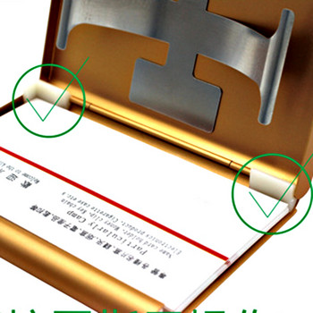 Μεταλλική θήκη για επαγγελματικές κάρτες Hand Push Card Case Bank Card Membership Package Ultra Thin Business Card Packaging Box Organizer
