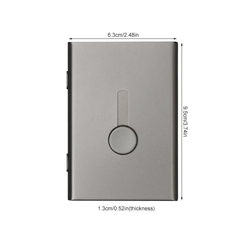 Držač posjetnica Kutija za ručne kartice za guranje Bankovna kartica Članski paket Metalna ultra tanka kutija za pakiranje posjetnica Organizator