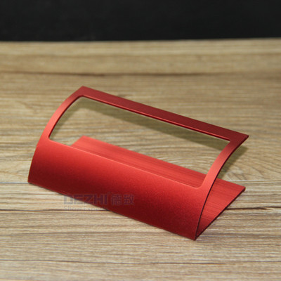 Алуминиев държач за визитки Г-образна форма Поставяне на визитни картички Офис метален калъф за визитки Персонална позиция, моля, изпратете