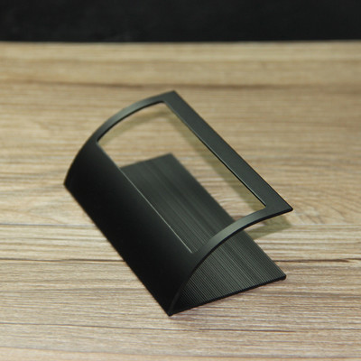 Алуминиев държач за визитки Г-образна форма Поставяне на визитни картички Офис метален калъф за визитки Персонална позиция, моля, изпратете