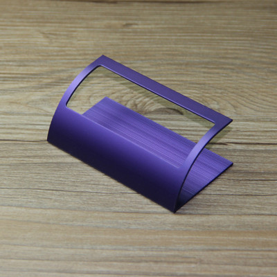 Алуминиев държач за визитки Г-образна форма Поставяне на визитни картички Офис метален калъф за визитки Персонална позиция, моля, изпратете