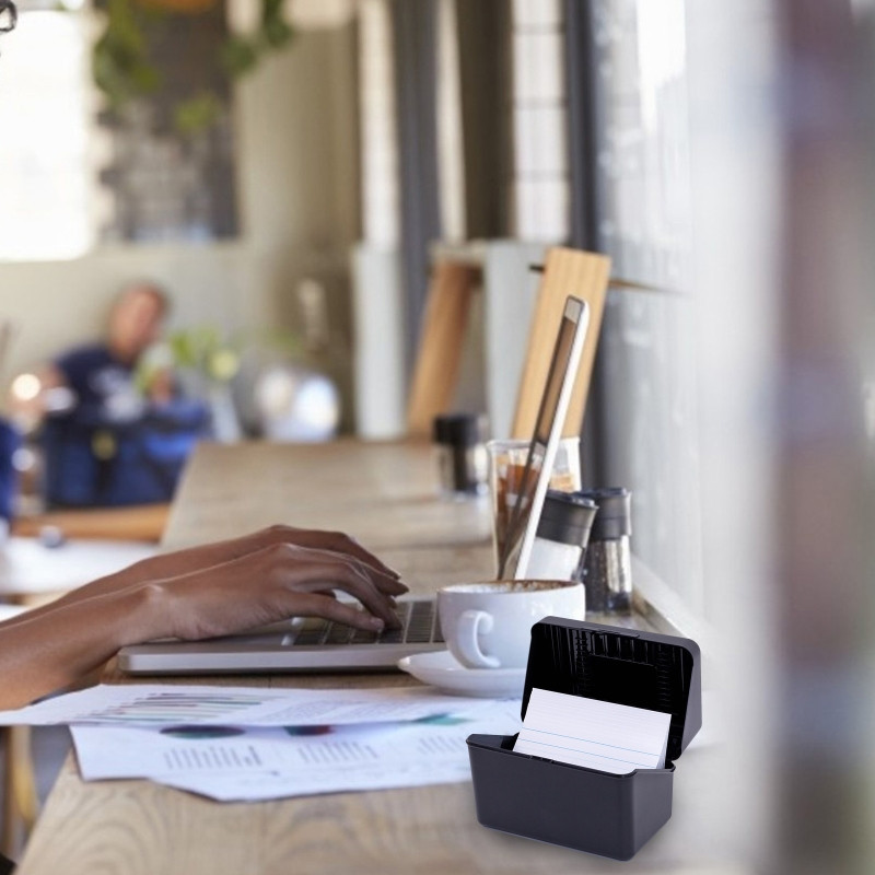 Kutija za pohranu kartice za bilješke sadrži 300 kartica za 3 X 5 inča Kartice s imenima Posjetnice Ljepljive bilješke Papiri Indeksne kartice Dropship