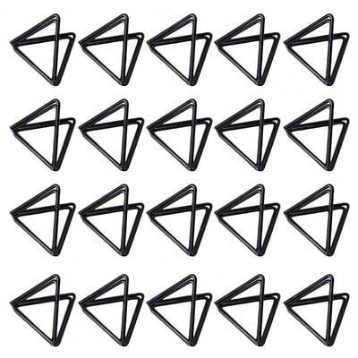 20 kom/set Držač za stolne kartice Stojeći dvoslojni trokutasti oblik Glatki rub Dvoslojni držač za fotografije za blagovaonicu