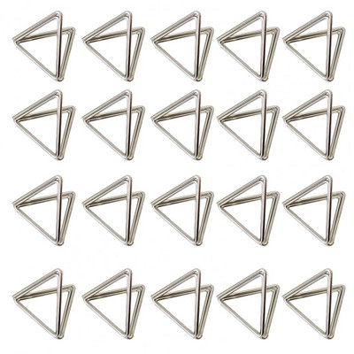 20 kom/set Držač za stolne kartice Stojeći dvoslojni trokutasti oblik Glatki rub Dvoslojni držač za fotografije za blagovaonicu