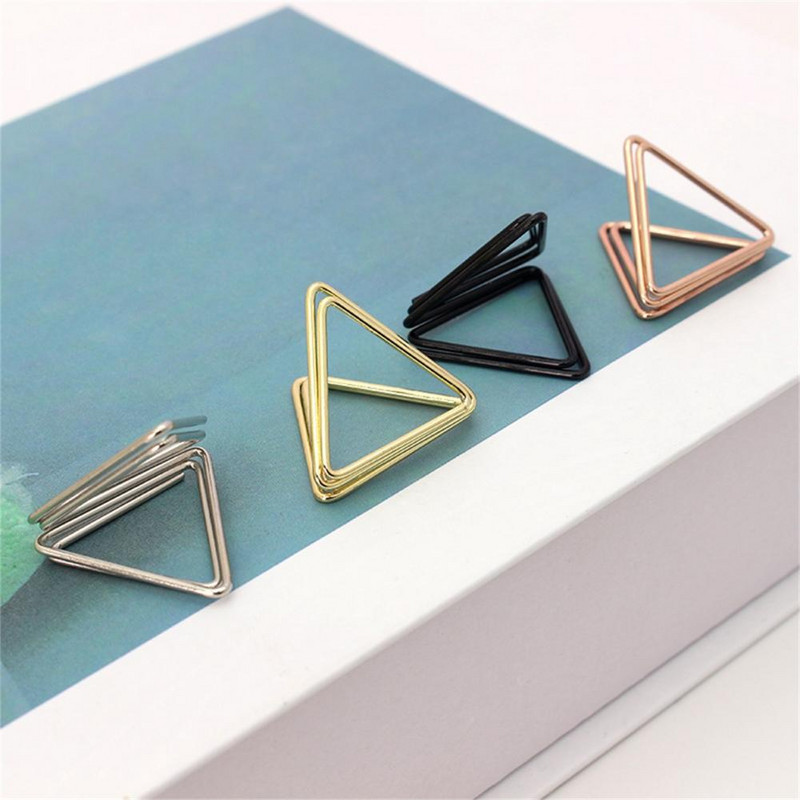 20 kom/set Držač za stolne kartice Stojeći dvoslojni trokutasti oblik Glatki rub Dvoslojni držač za fotografije za blagovaonicu