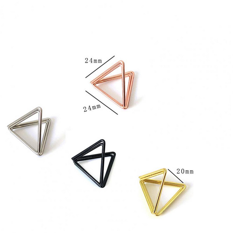 20 kom/set Držač za stolne kartice Stojeći dvoslojni trokutasti oblik Glatki rub Dvoslojni držač za fotografije za blagovaonicu