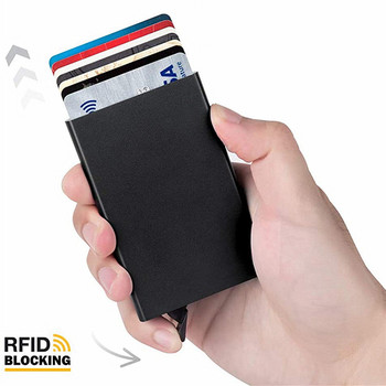 KDD RFID Blocking Protection Ανδρική ταυτότητα Πορτοφόλι Κάτοχος πιστωτικής κάρτας Πορτοφόλι Επαγγελματική Τράπεζα Θήκη Πιστωτικής κάρτας Κάτοχος πιστωτικής κάρτας
