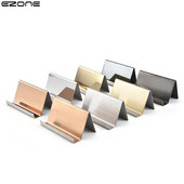 EZONE Držač posjetnica za radnu površinu. Kutija za stolnu policu. Stalak za pohranu. Prikaz od nehrđajućeg čelika. Kreativni uredski prostor za pohranu posjetnica.