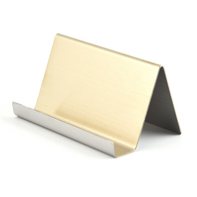 EZONE Držač posjetnica za radnu površinu. Kutija za stolnu policu. Stalak za pohranu. Prikaz od nehrđajućeg čelika. Kreativni uredski prostor za pohranu posjetnica.