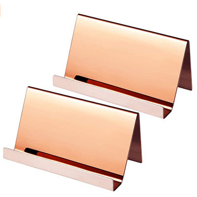 EZONE Držač posjetnica za radnu površinu. Kutija za stolnu policu. Stalak za pohranu. Prikaz od nehrđajućeg čelika. Kreativni uredski prostor za pohranu posjetnica.