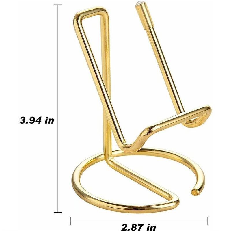 1 τεμ. Χρυσή επιτραπέζια θήκη τηλεφώνου Μεταλλική βάση επαγγελματικών καρτών Ράφι τηλεφώνου Αναλώσιμα γραφείου Επιτραπέζια βάση Αξεσουάρ γραφείου