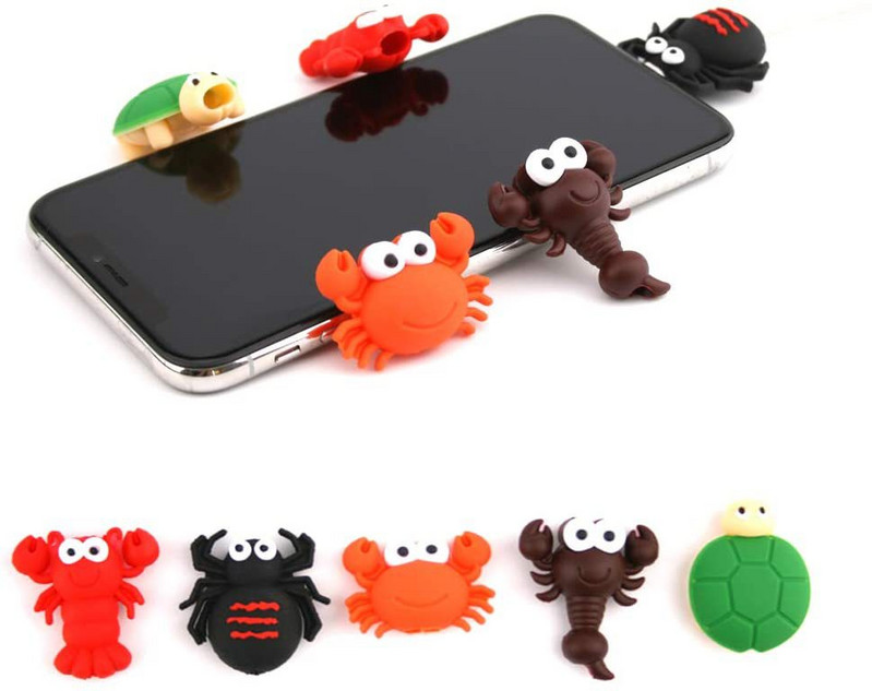 Naujas Cable Bite Cute Animal Cable Protector USB kabelio organizatorius Chompers įkroviklio laido laikiklio laidas skirtas iPhone Xiaomi