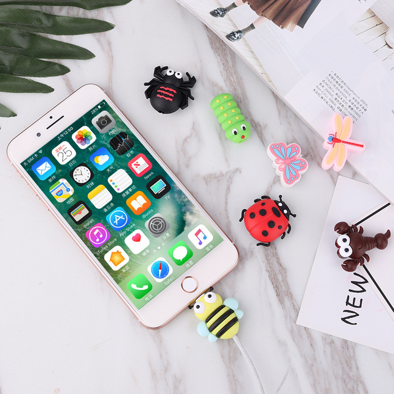 Naujas Cable Bite Cute Animal Cable Protector USB kabelio organizatorius Chompers įkroviklio laido laikiklio laidas skirtas iPhone Xiaomi