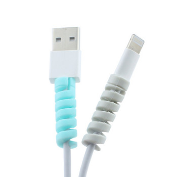 4PCS Безплатна доставка Протектор за кабел Силиконова бобина Wire Wire Cord Органайзер Капак за Apple iphone USB зарядно кабел Кабел