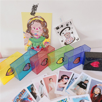 1Pc Ins Pure Color Creative Girl Color Απλή επαγγελματική κάρτα αποθήκευσης Κουτί ταυτότητας Κάτοχοι κάρτας μεγάλης χωρητικότητας Συλλογή καρτών αποθήκευσης