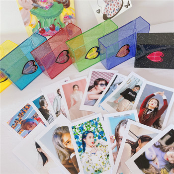 1Pc Ins Pure Color Creative Girl Color Απλή επαγγελματική κάρτα αποθήκευσης Κουτί ταυτότητας Κάτοχοι κάρτας μεγάλης χωρητικότητας Συλλογή καρτών αποθήκευσης
