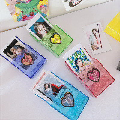 1Pc Ins Pure Color Creative Girl Color Vienkārša vizītkaršu uzglabāšanas kastīte ID turētāji Karte Lielas ietilpības karšu kolekcijas krātuve