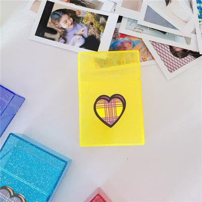 1Pc Ins Pure Color Creative Girl Color Simple Business Card Storage Box ID Holders Card Large Capacity Cards Collection Storage