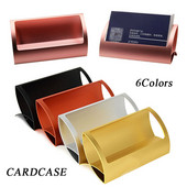 Stalak za prikaz posjetnica od izdržljive legure Izdubljena kartica s imenom Držač papira za bilješke Organizator poslovnih indeksnih kartica Poslovni pribor