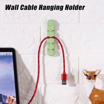 Ιαπωνικό Kawaii Cable Organizer Cute Bear κλιπ βάσης καλωδίων για επιτραπέζια οργάνωση καλωδίων Διαχείριση καλωδίων Αξεσουάρ γραφείου σπιτιού