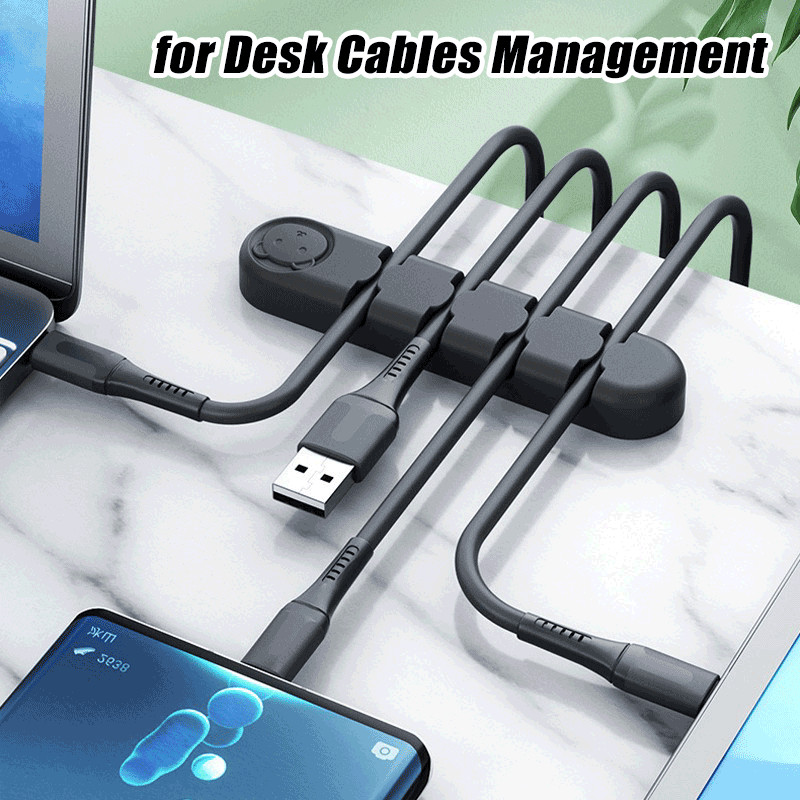 Jaapani Kawaii kaabliorganisaator Armsad karu kaablihoidiku klambrid lauaarvuti juhtmete organiseerijatele Juhtmehaldus kontori kodutarvikud