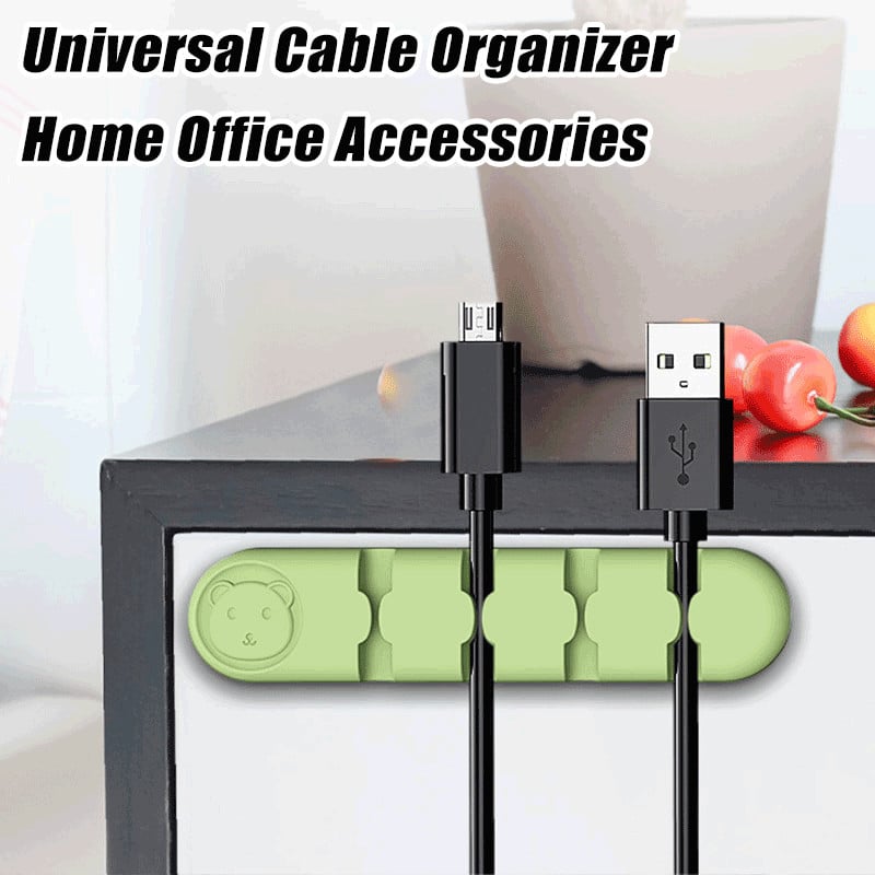 Jaapani Kawaii kaabliorganisaator Armsad karu kaablihoidiku klambrid lauaarvuti juhtmete organiseerijatele Juhtmehaldus kontori kodutarvikud