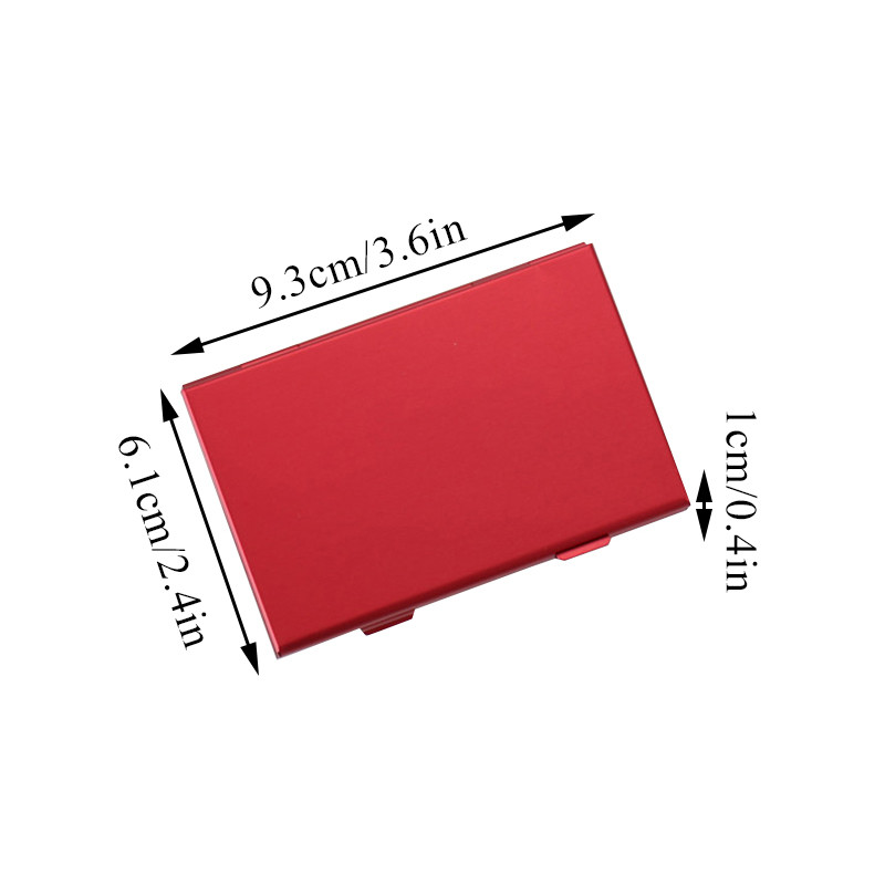 Креативен двуслоен калъф за визитки от неръждаема стомана, метален капак, кредитна карта, алуминиева сплав, държач за визитки, портфейл за карти