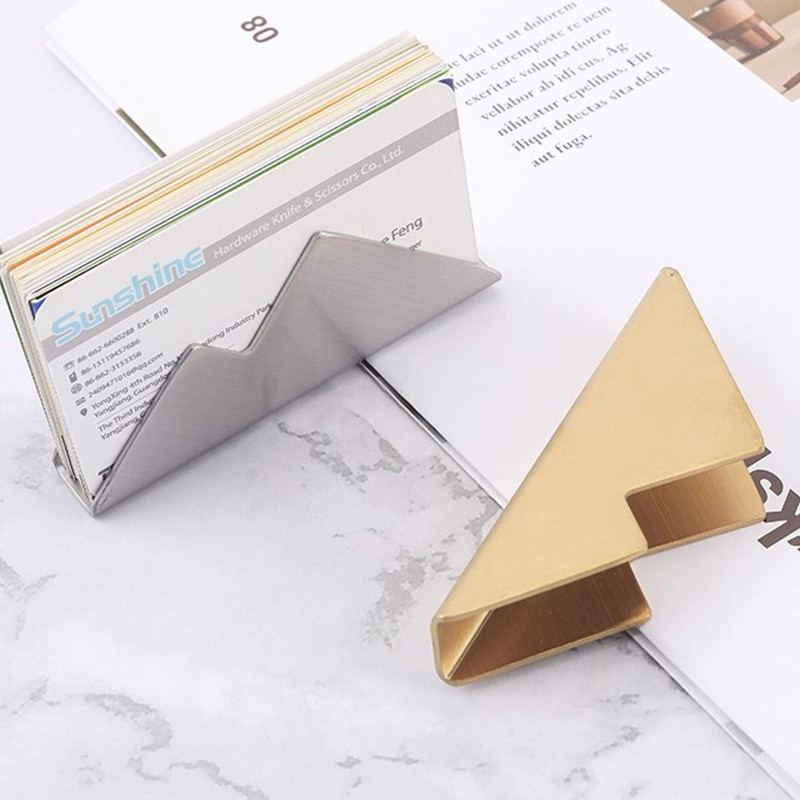 1Pcs Рафт за бюро Кутия за съхранение Дисплей Стойка Държач Карта Бизнес настолен държач Офис консумативи