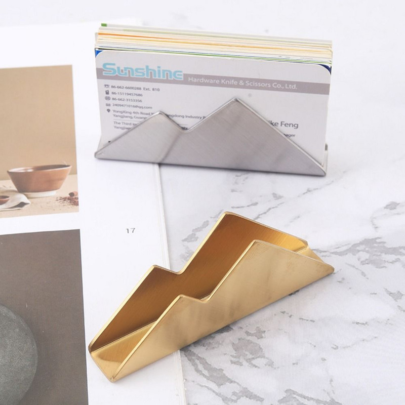 1Pcs Рафт за бюро Кутия за съхранение Дисплей Стойка Държач Карта Бизнес настолен държач Офис консумативи