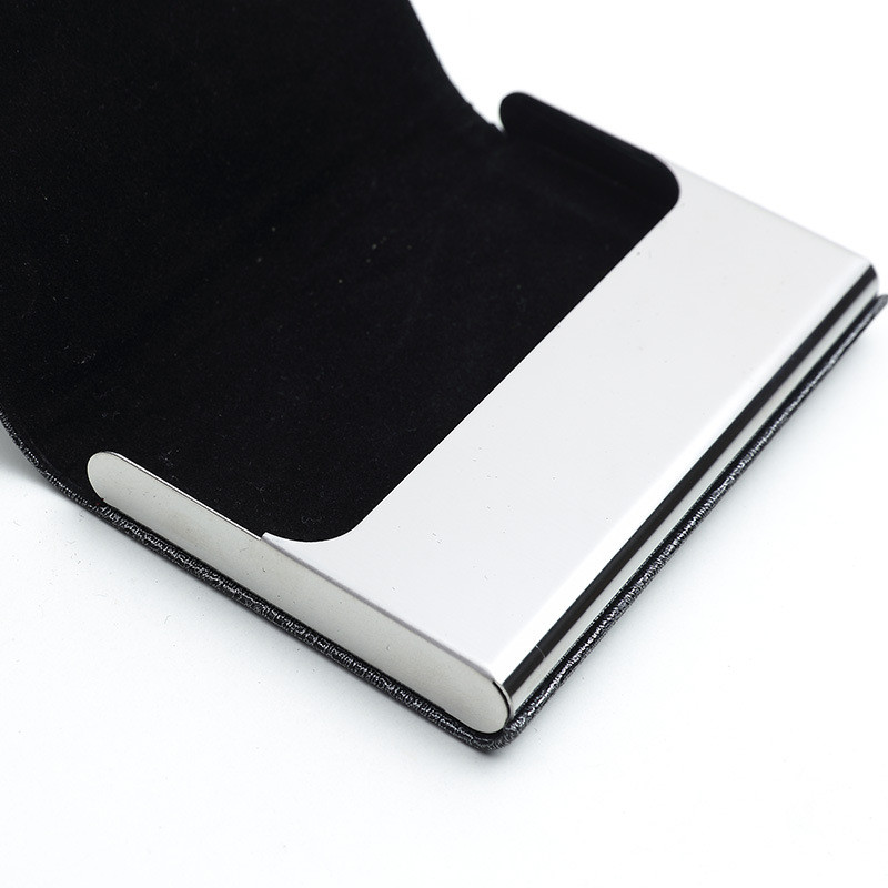 Apsaugos nuo vagystės ID kreditinių kortelių laikiklis Minimalistinis „Porte Carte“ plonas aliuminio metalinis piniginės, kišeninis dėklas Bankas moterims, vyrams, kreditinių kortelių dėžutė