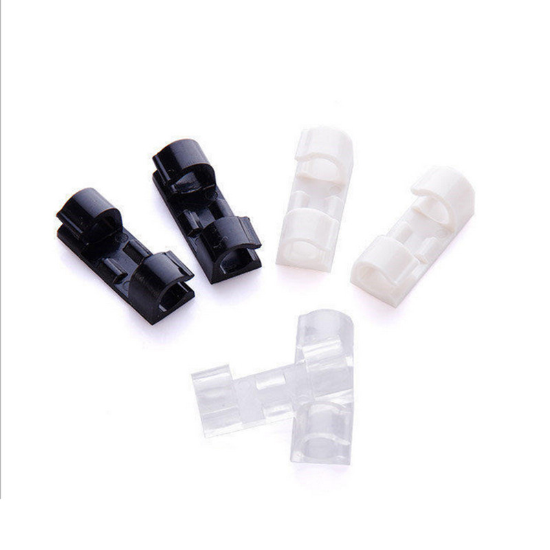 10 vnt Lipnios kabelių spaustukai Tvarkyklės nuleidžiamų laidų laikiklis Laido valdymo kabelis Apsauginis kabelis, skirtas iPhone